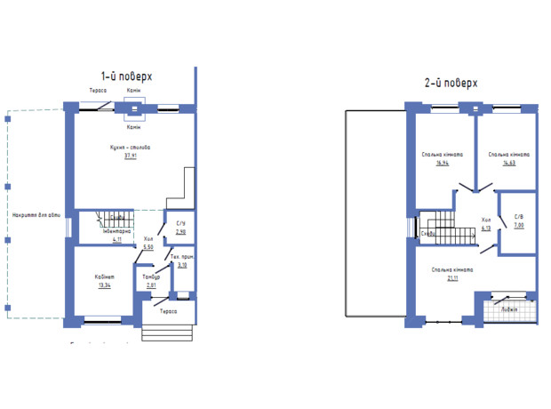 КМ Riviera Bucha: планування 3-кімнатної квартири 142 м²