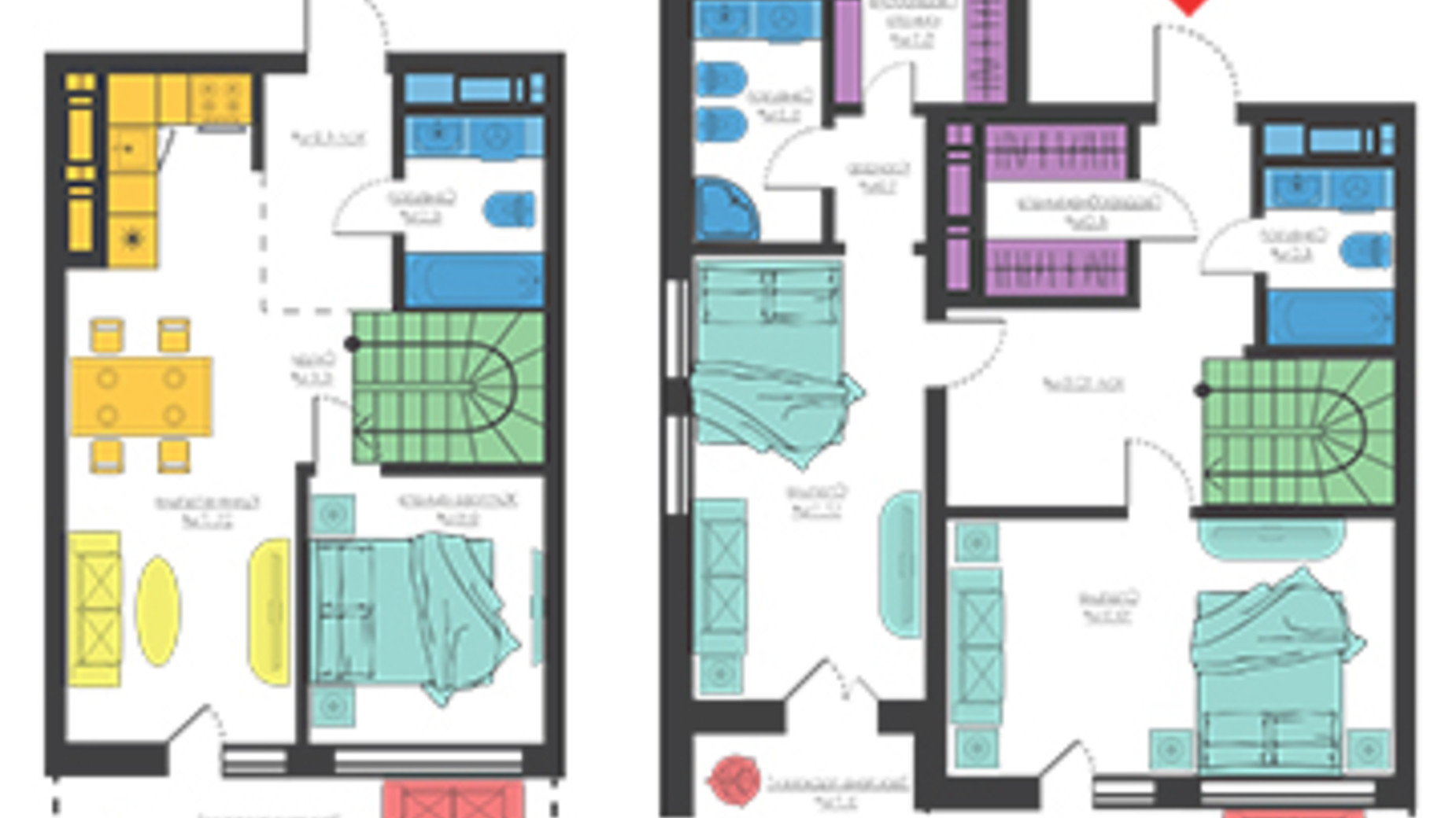 Планування 3-кімнатної квартири в ЖК 4 сезона 134.8 м², фото 300104