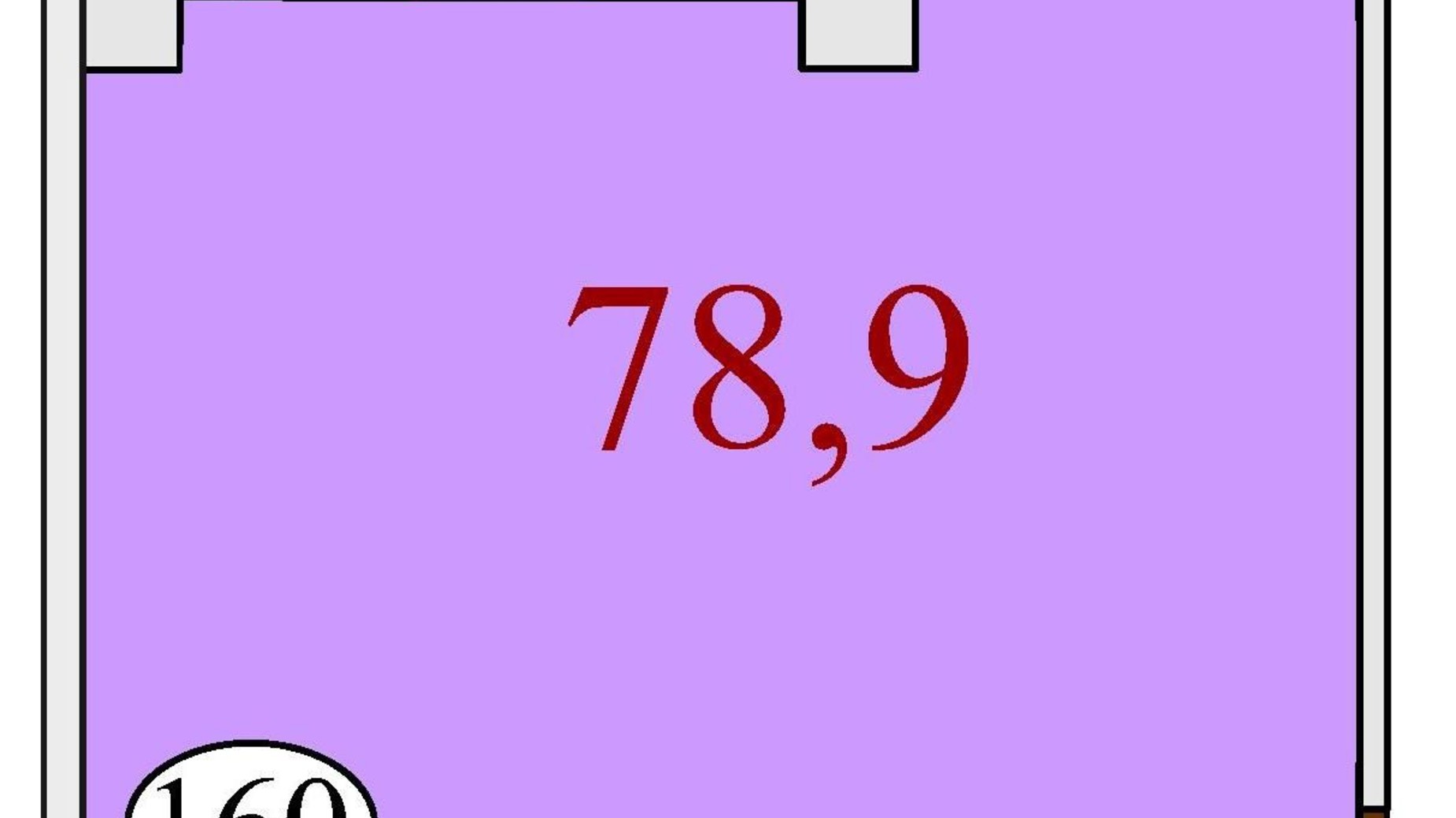 Планування вільне планування квартири в ЖК Баку 78.9 м², фото 302101