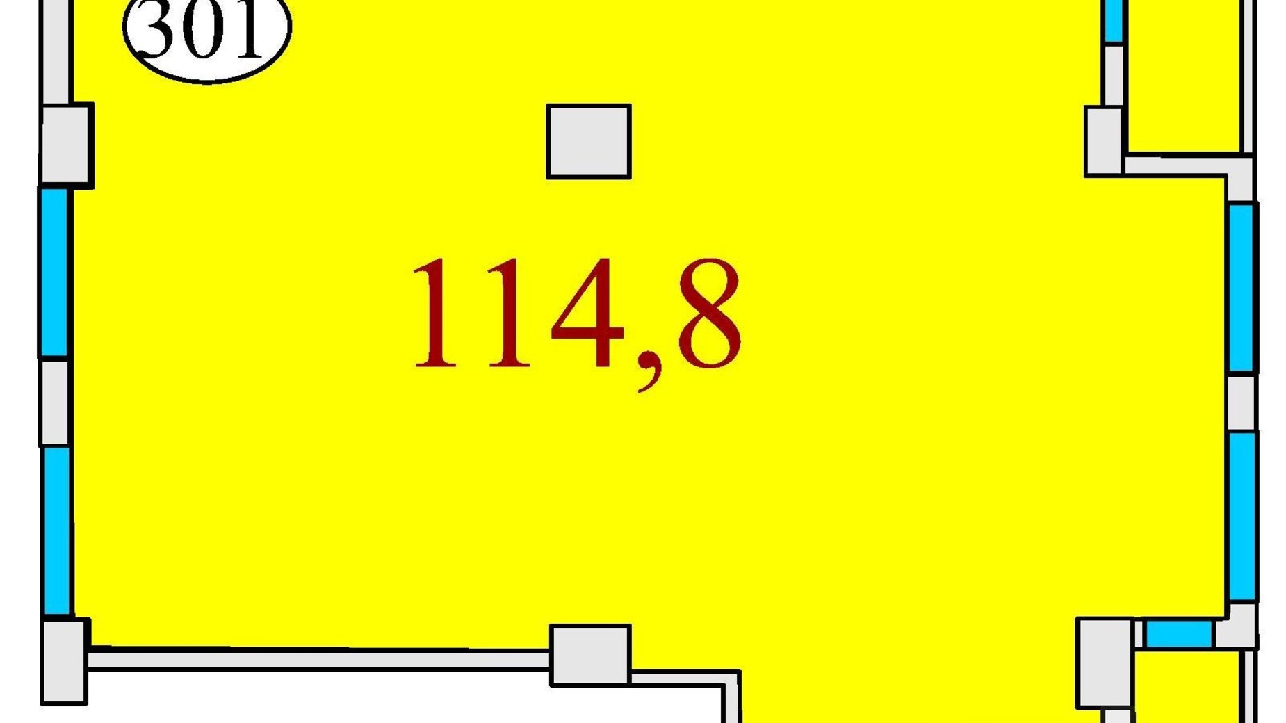 Планування вільне планування квартири в ЖК Баку 114.8 м², фото 302105