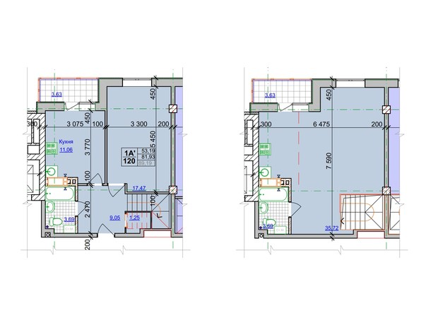 ЖК Спортивный: планировка 3-комнатной квартиры 95.62 м²