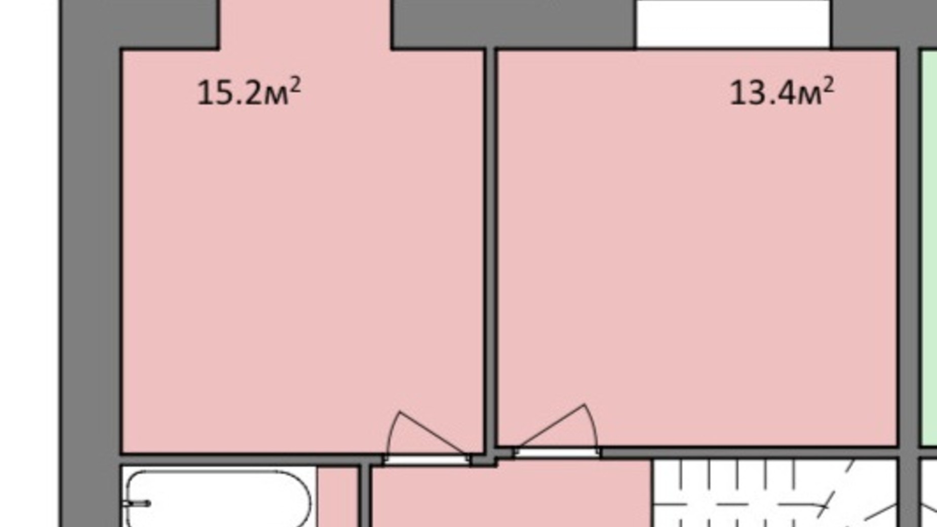 Планировка много­уровневой квартиры в ЖК Мрія Миколаїв 76.7 м², фото 303557