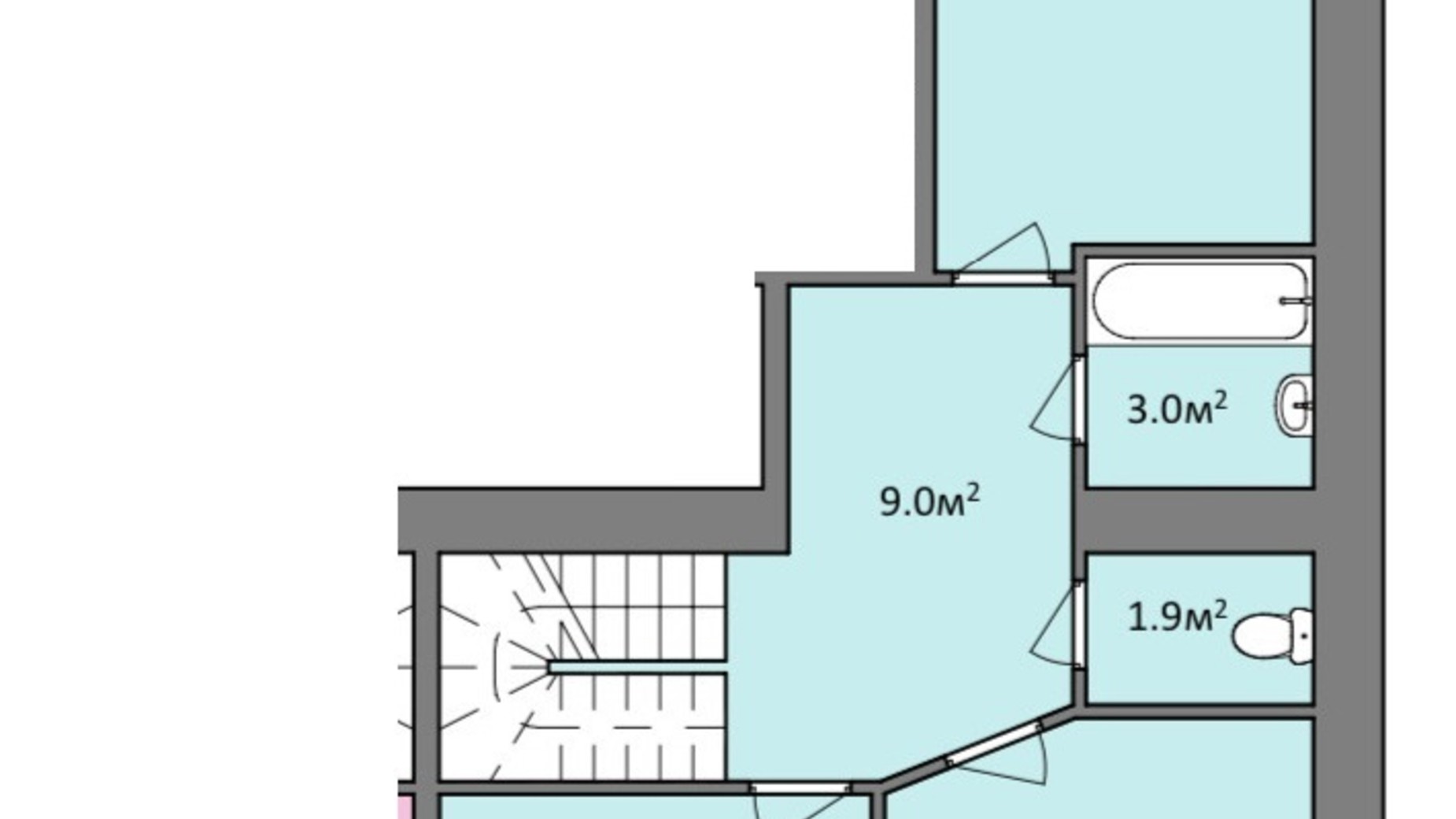 Планировка много­уровневой квартиры в ЖК Мрія Миколаїв 124.5 м², фото 303561