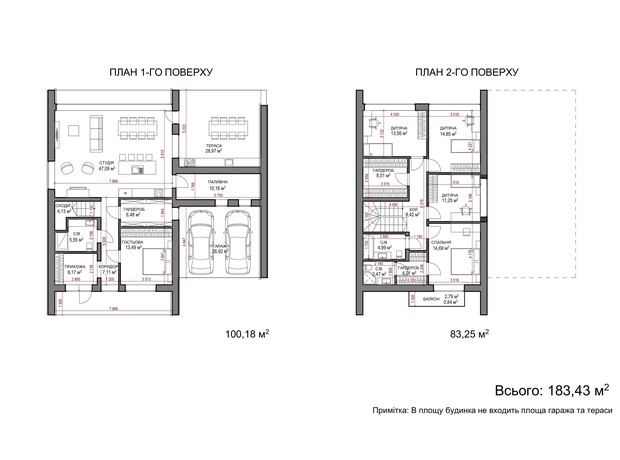 КМ Comfort Life Villas: планування 5-кімнатної квартири 190.13 м²