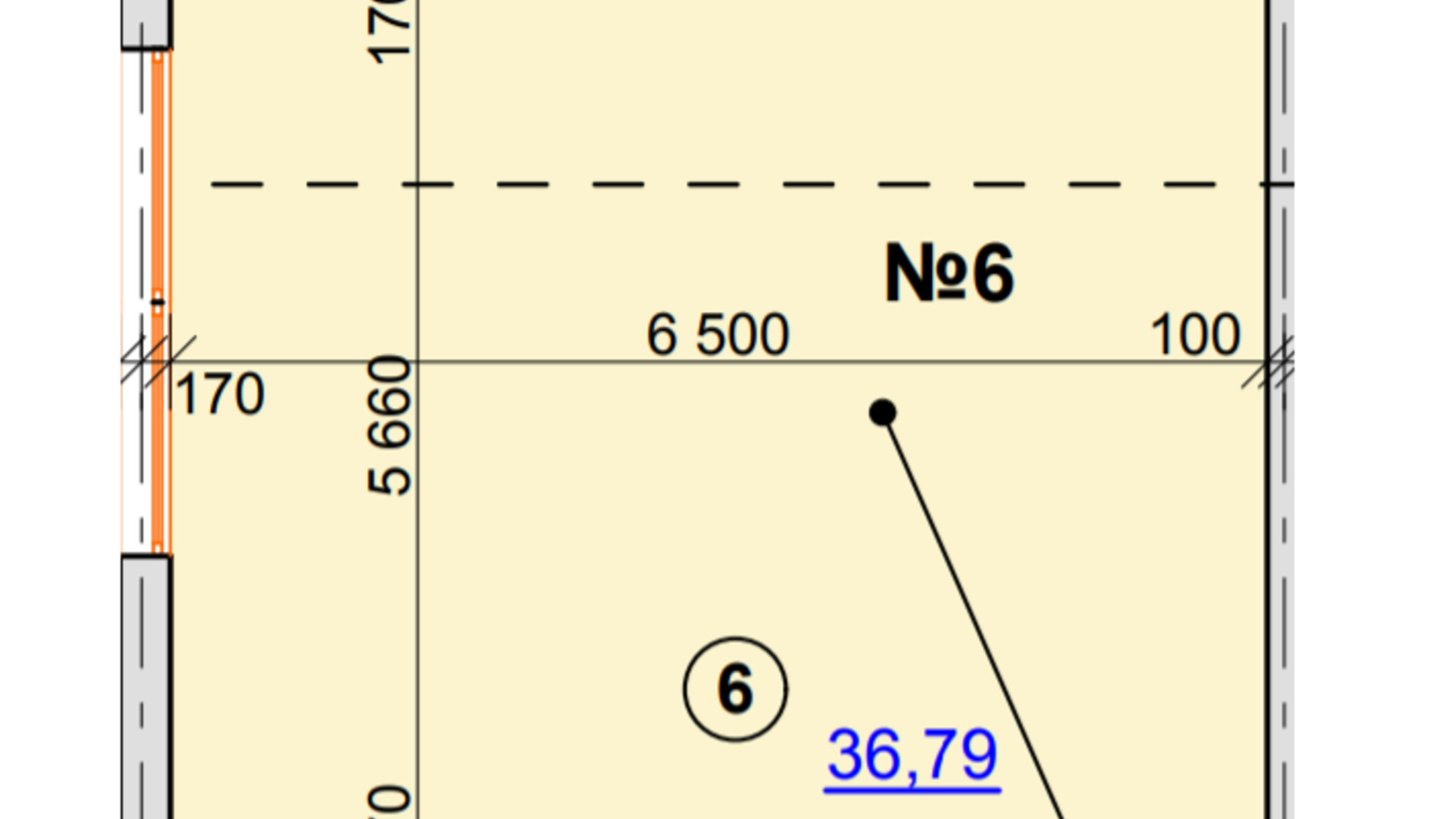 Планування приміщення в ЖК Карат 36.79 м², фото 306437