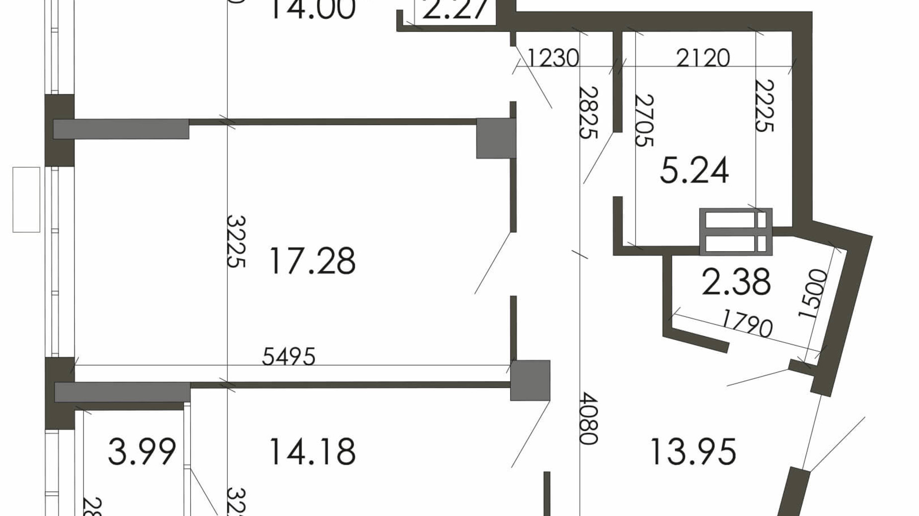 Планировка 2-комнатной квартиры в ЖК Star City 73.29 м², фото 307959