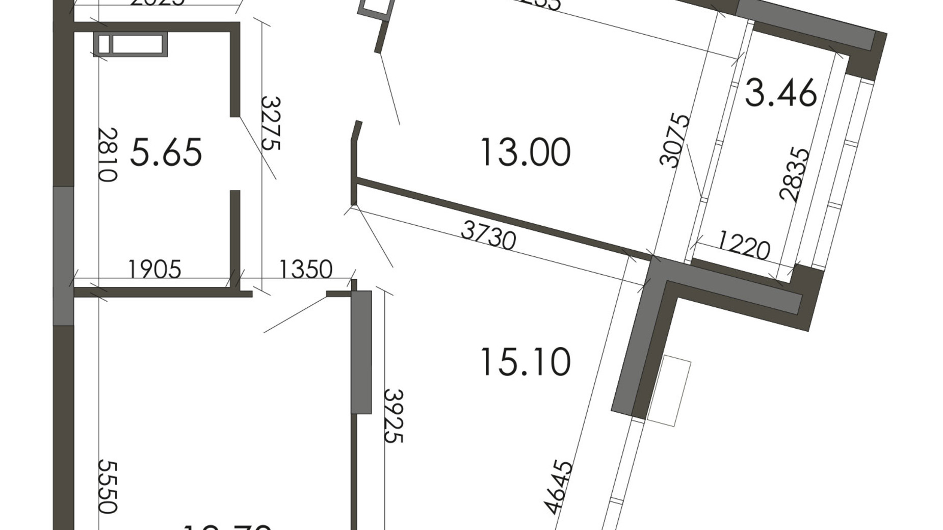 Планування 2-кімнатної квартири в ЖК Star City 70.8 м², фото 307966