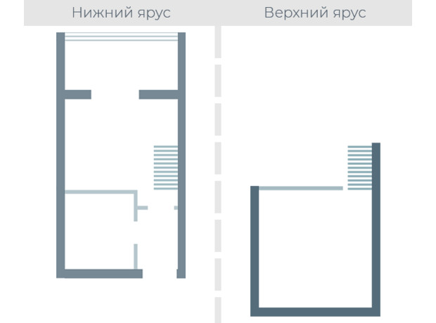 ЖК Озерки: планування 1-кімнатної квартири 29.45 м²