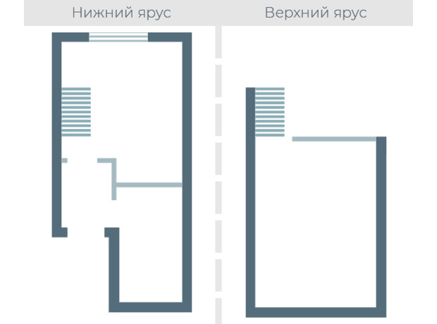ЖК Озерки: планування 1-кімнатної квартири 26.35 м²