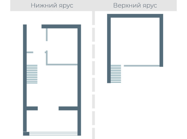 ЖК Озерки: планировка 1-комнатной квартиры 21.41 м²