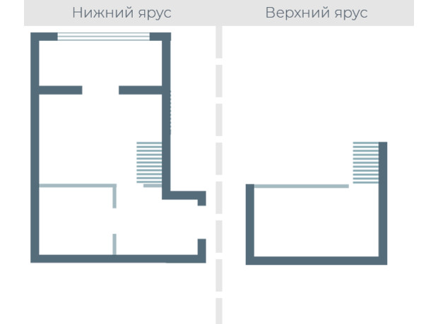 ЖК Озерки: планування 1-кімнатної квартири 28.5 м²