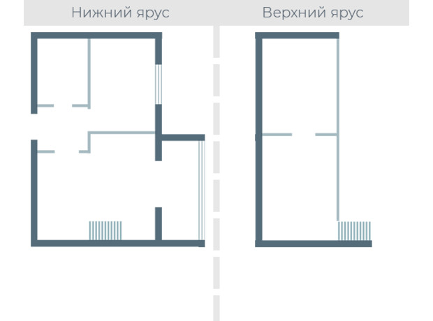 ЖК Озерки: планування 2-кімнатної квартири 55.51 м²