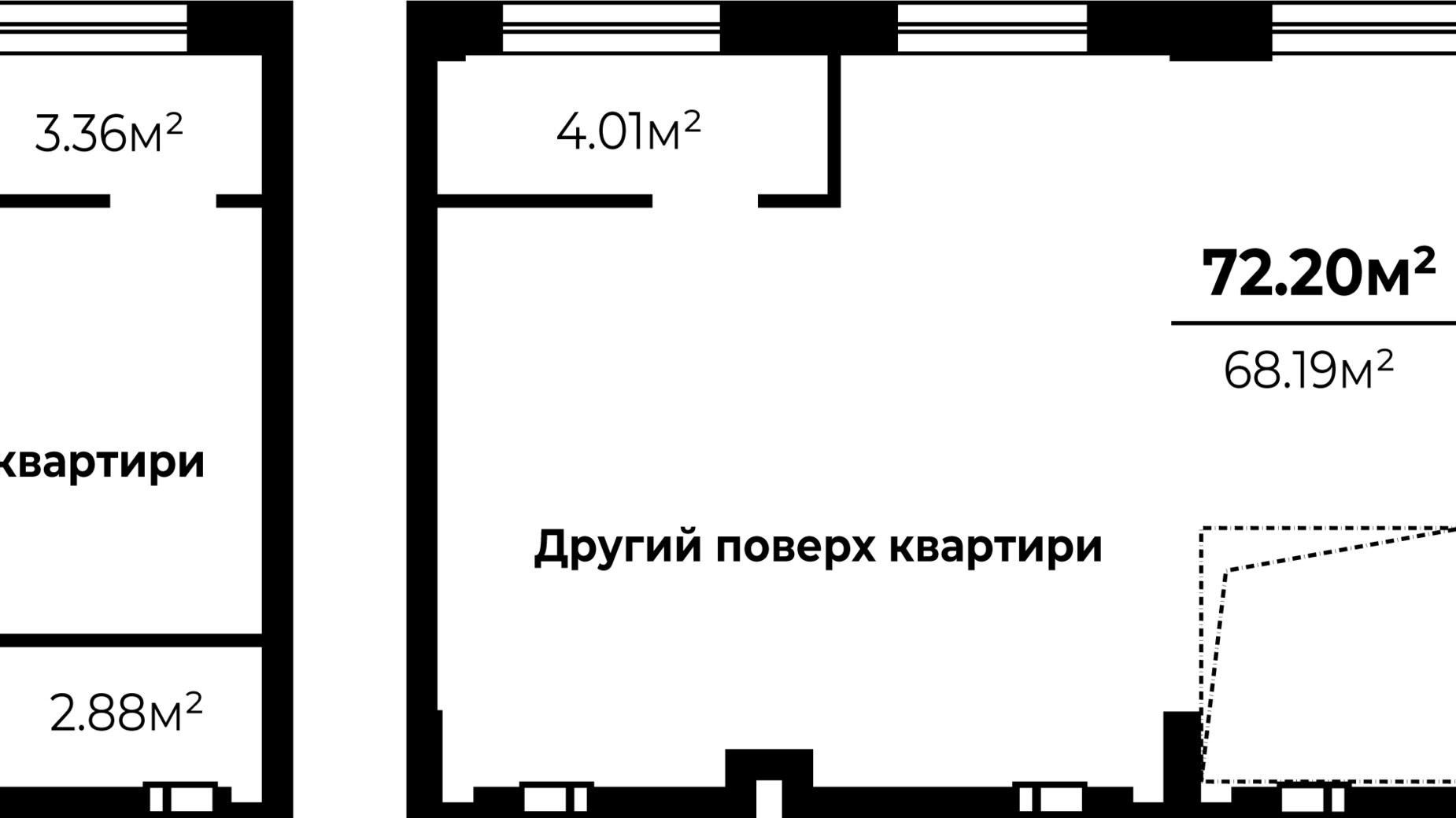 Планування багато­рівневої квартири в ЖК О. Гончара, 38-42 109.15 м², фото 311808