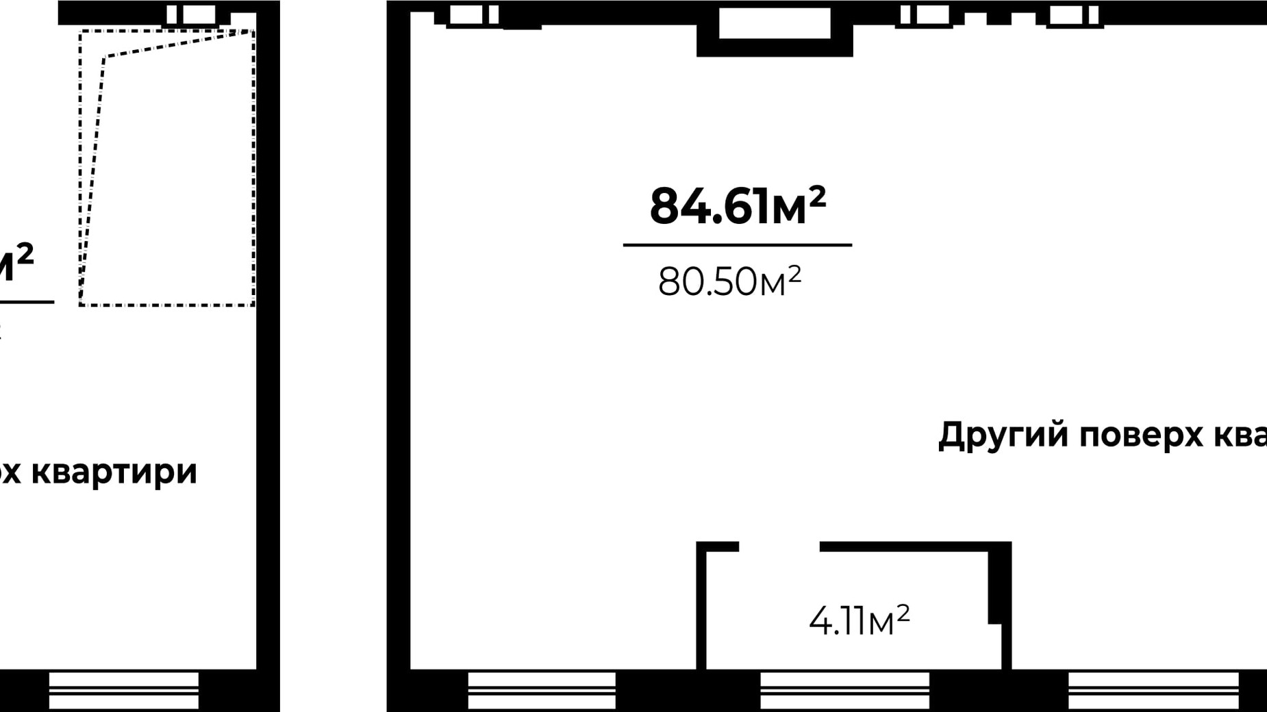Планировка много­уровневой квартиры в ЖК О. Гончара, 38-42 128.89 м², фото 311811