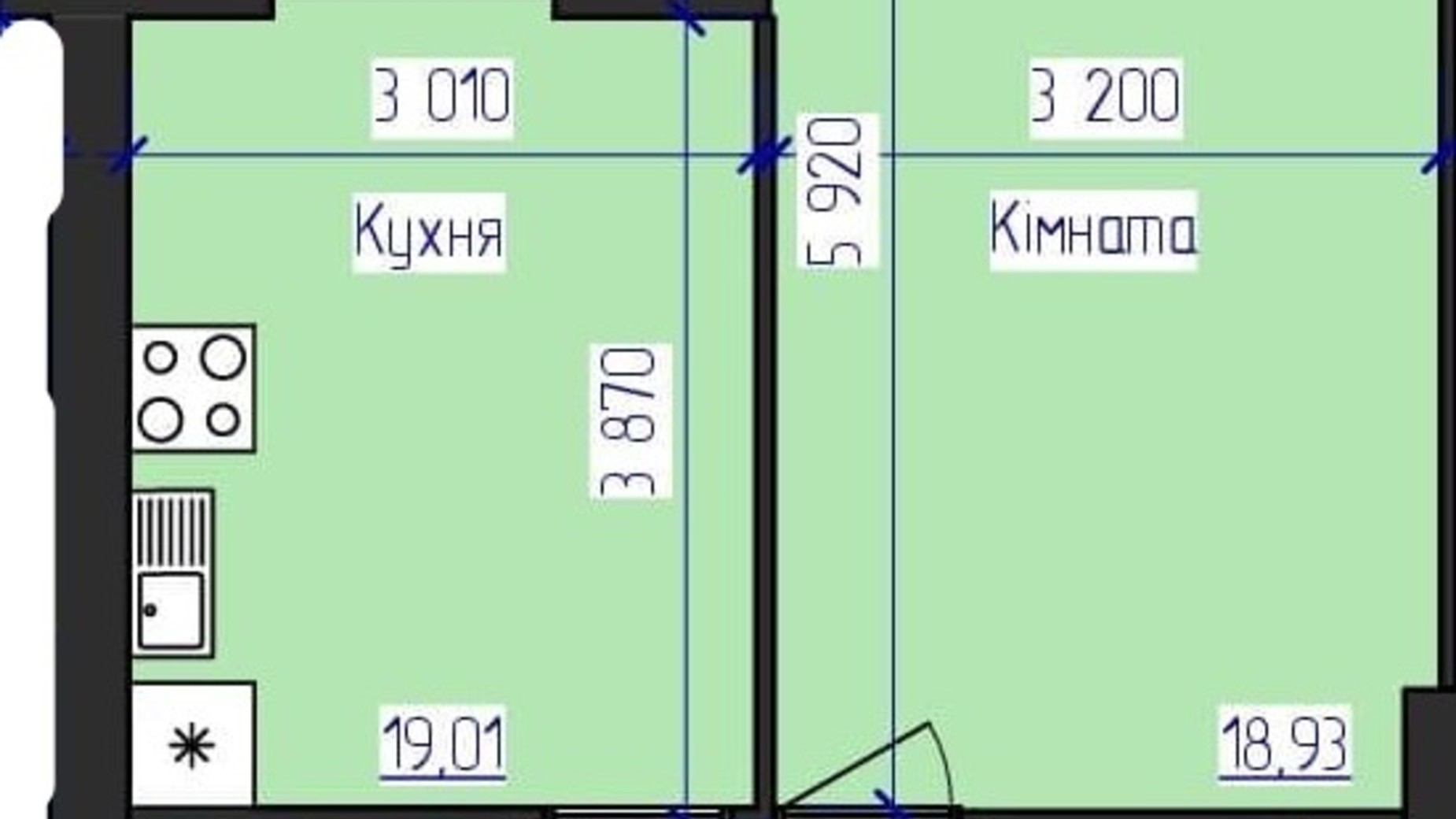 Планировка много­уровневой квартиры в ЖК Олимпийский 106.87 м², фото 312212