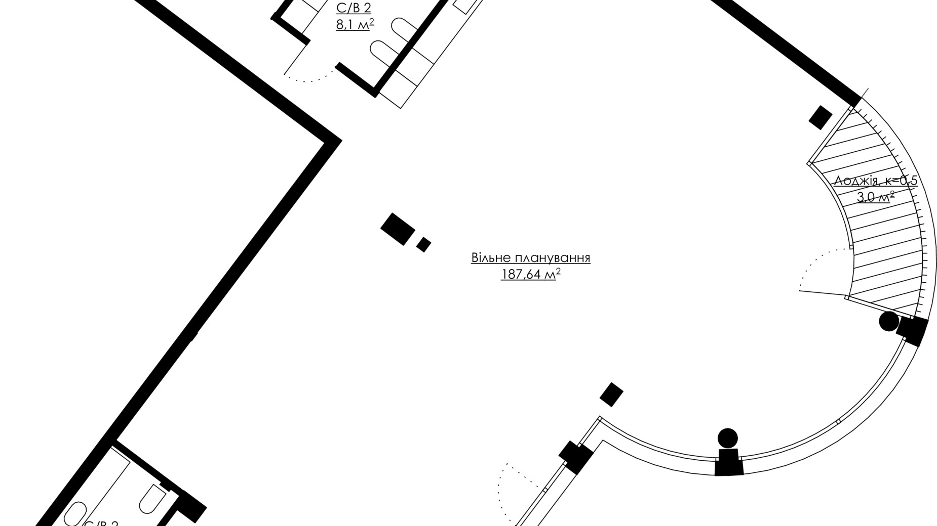 Планування 4-кімнатної квартири в ЖК Andriyivsky City Space 207.84 м², фото 312216