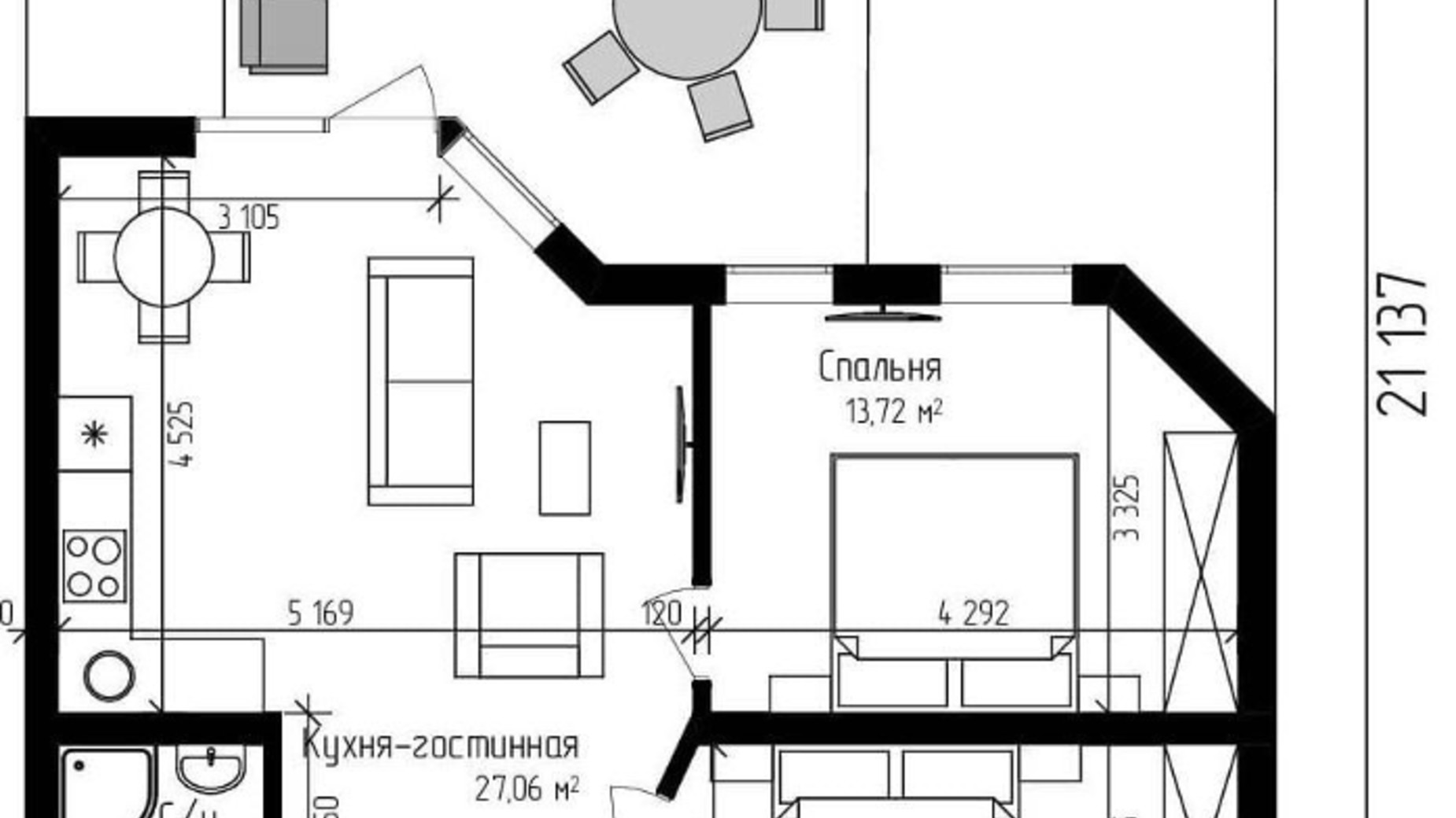 Планування таунхауса в Таунхаус Grand Family Village 65 м², фото 312245