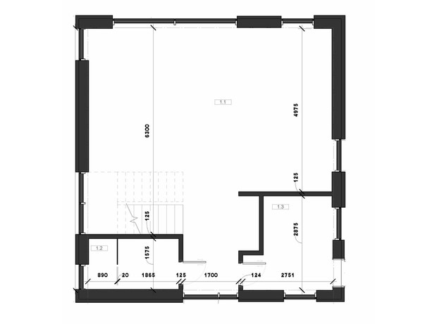 КГ Загородный: планировка 2-комнатной квартиры 128 м²