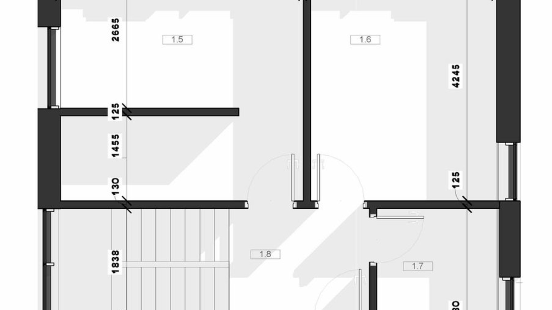 Планировка коттеджа в КГ Загородный 128 м², фото 312504