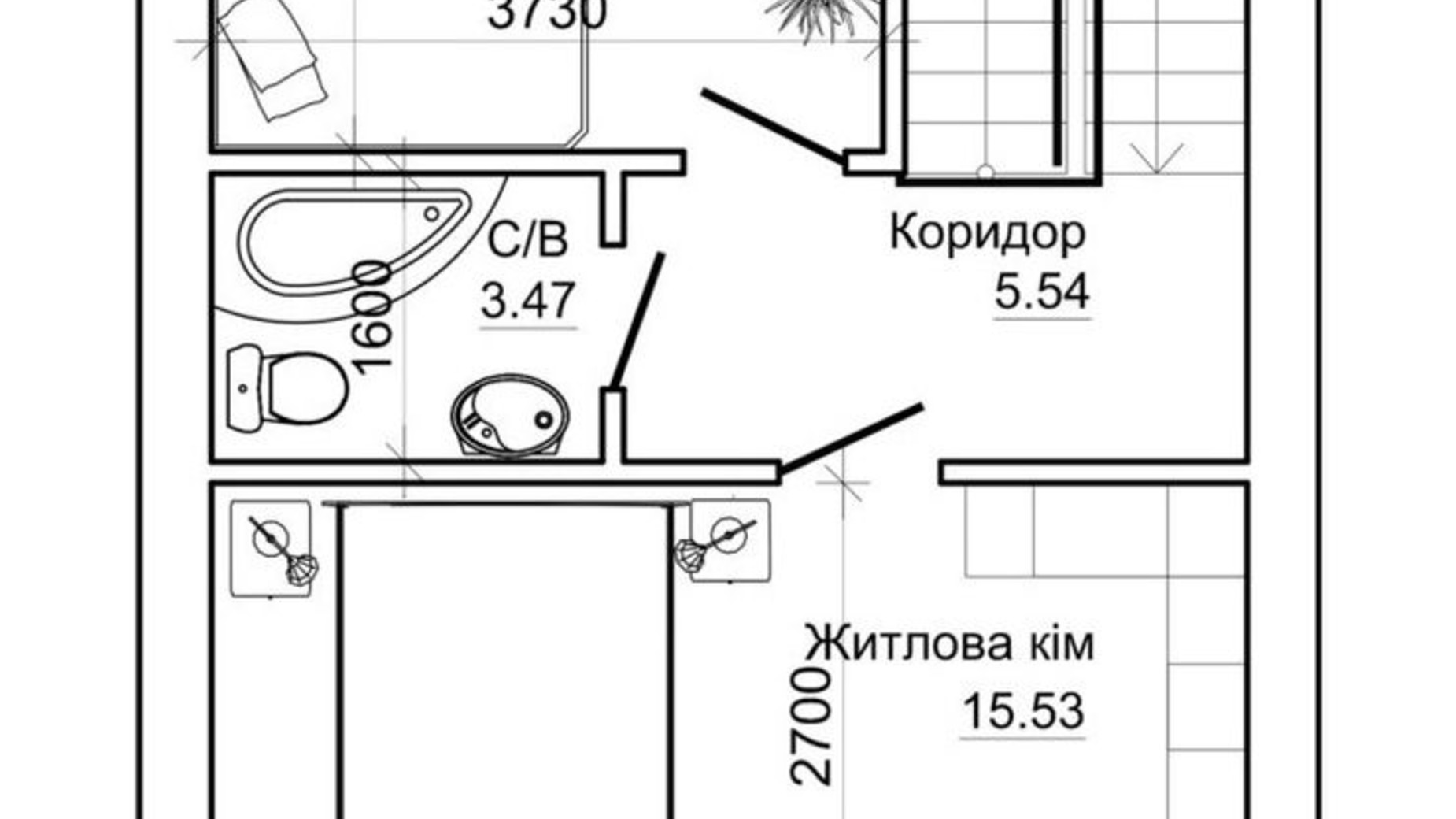 Планировка таунхауса в Таунхаус Premium Space 140.8 м², фото 313863