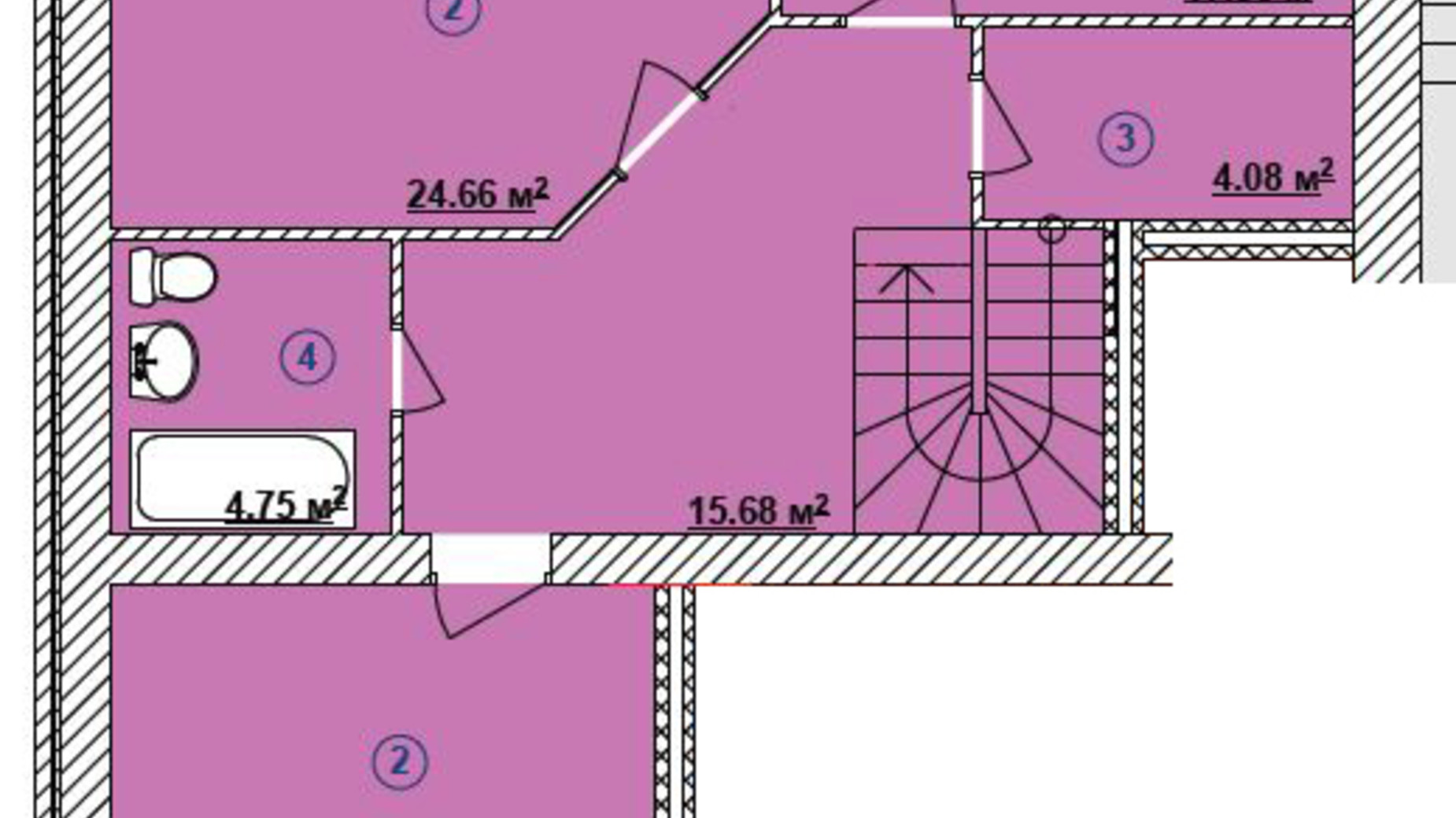 Планировка много­уровневой квартиры в ЖК Turkish City 187.4 м², фото 314474