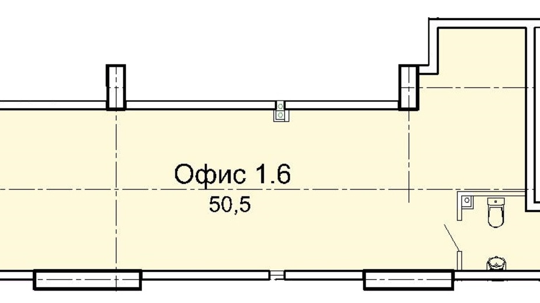 Планировка помещения в ЖК Акрополь 50.5 м², фото 314606