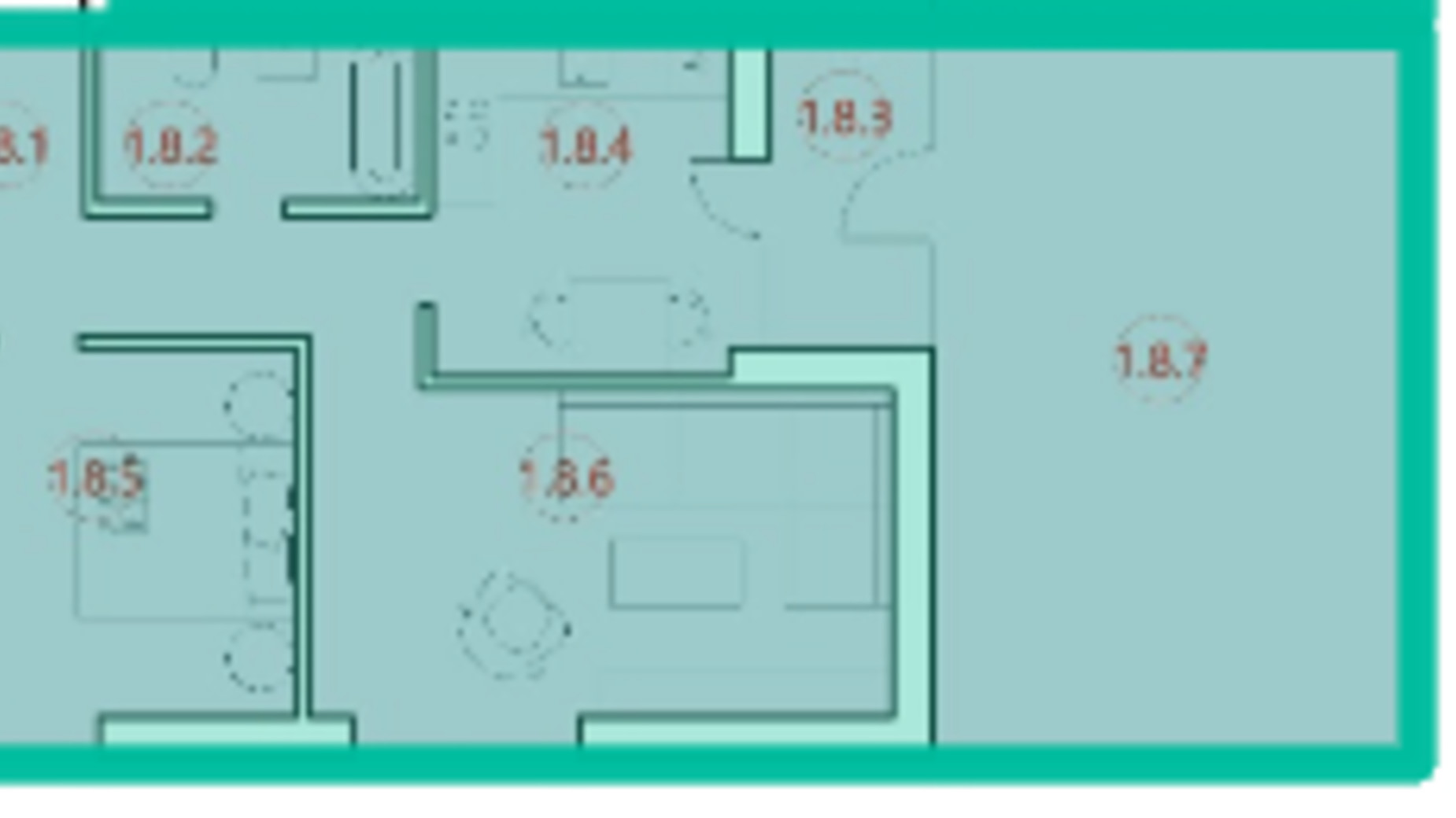 Планировка 2-комнатной квартиры в ЖК Горизонт 63.2 м², фото 314723