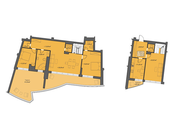 ЖК Amber Park: планування 4-кімнатної квартири 146.9 м²