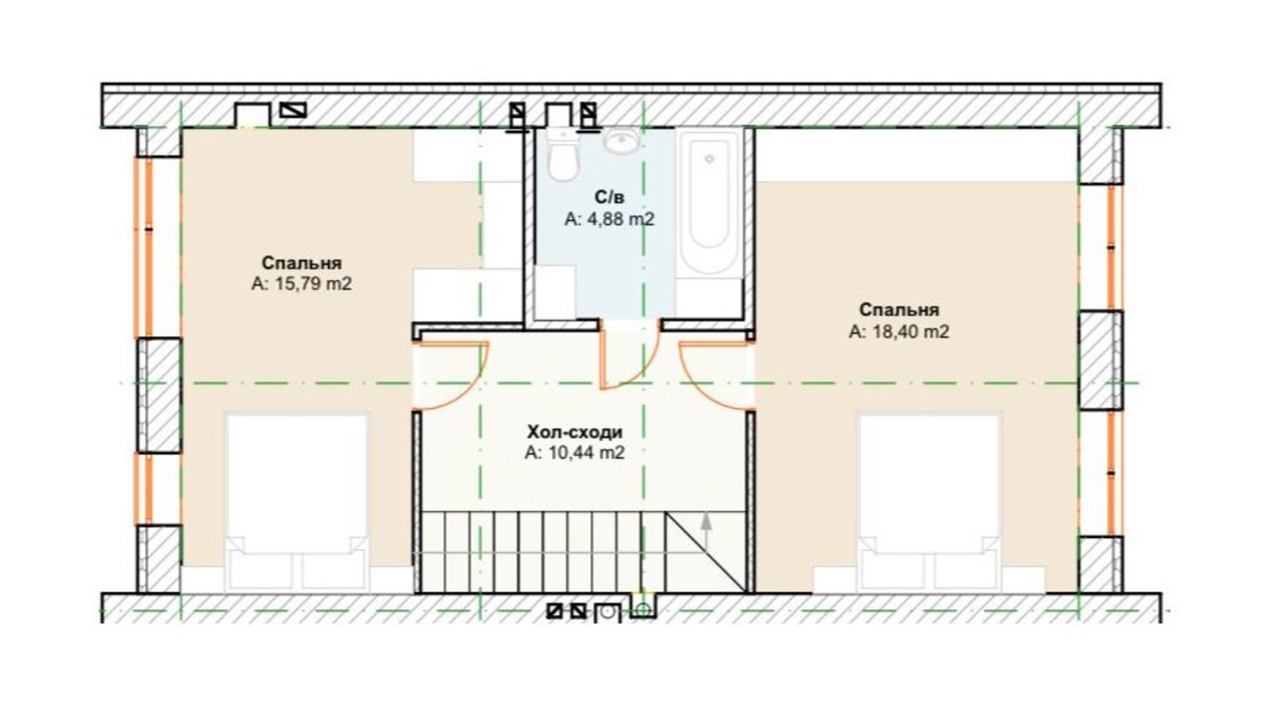 Планування таунхауса в Таунхаус Wellhome 97 м², фото 314829