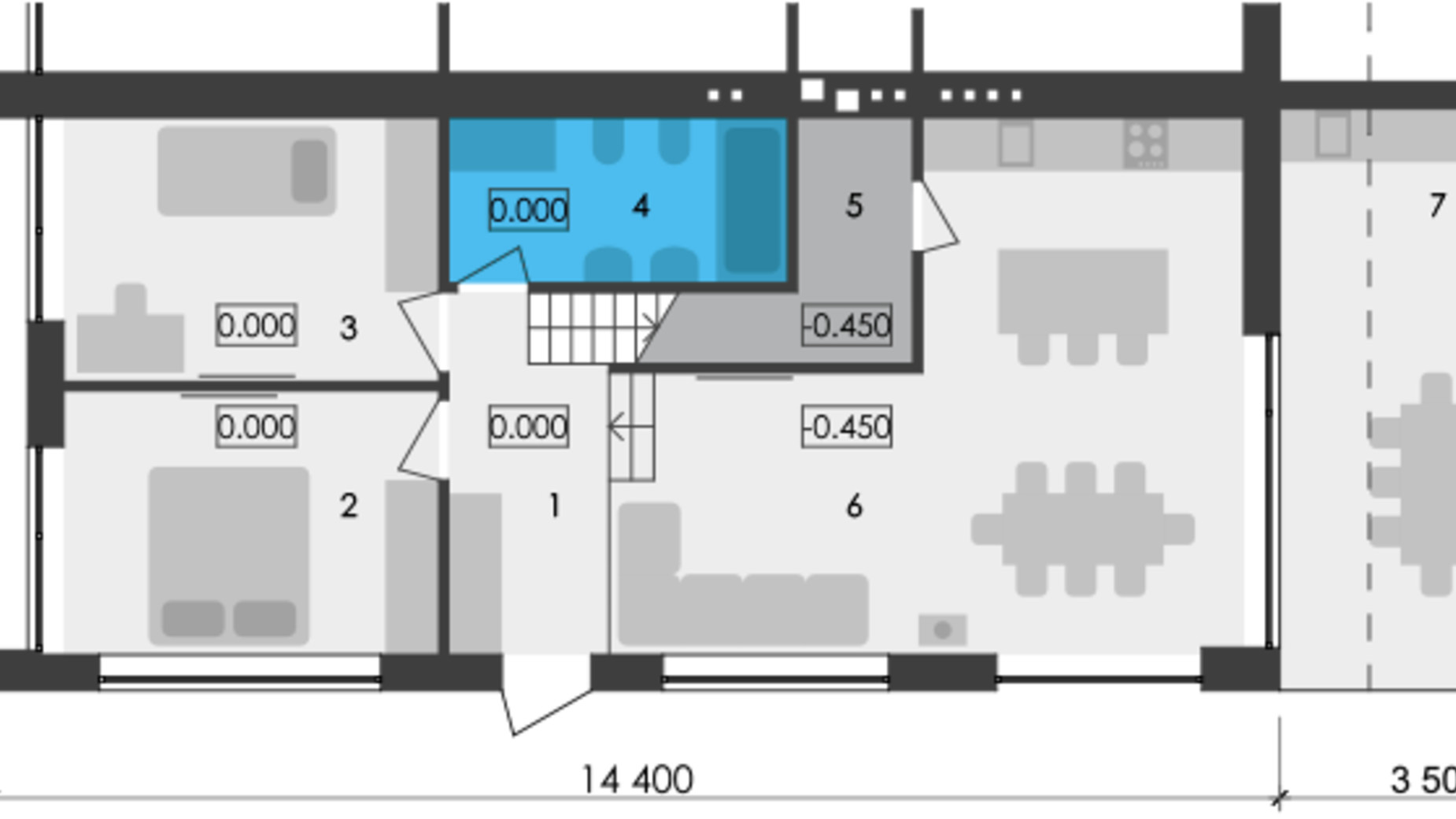 Планировка таунхауса в КГ EVO country club 115 м², фото 315043