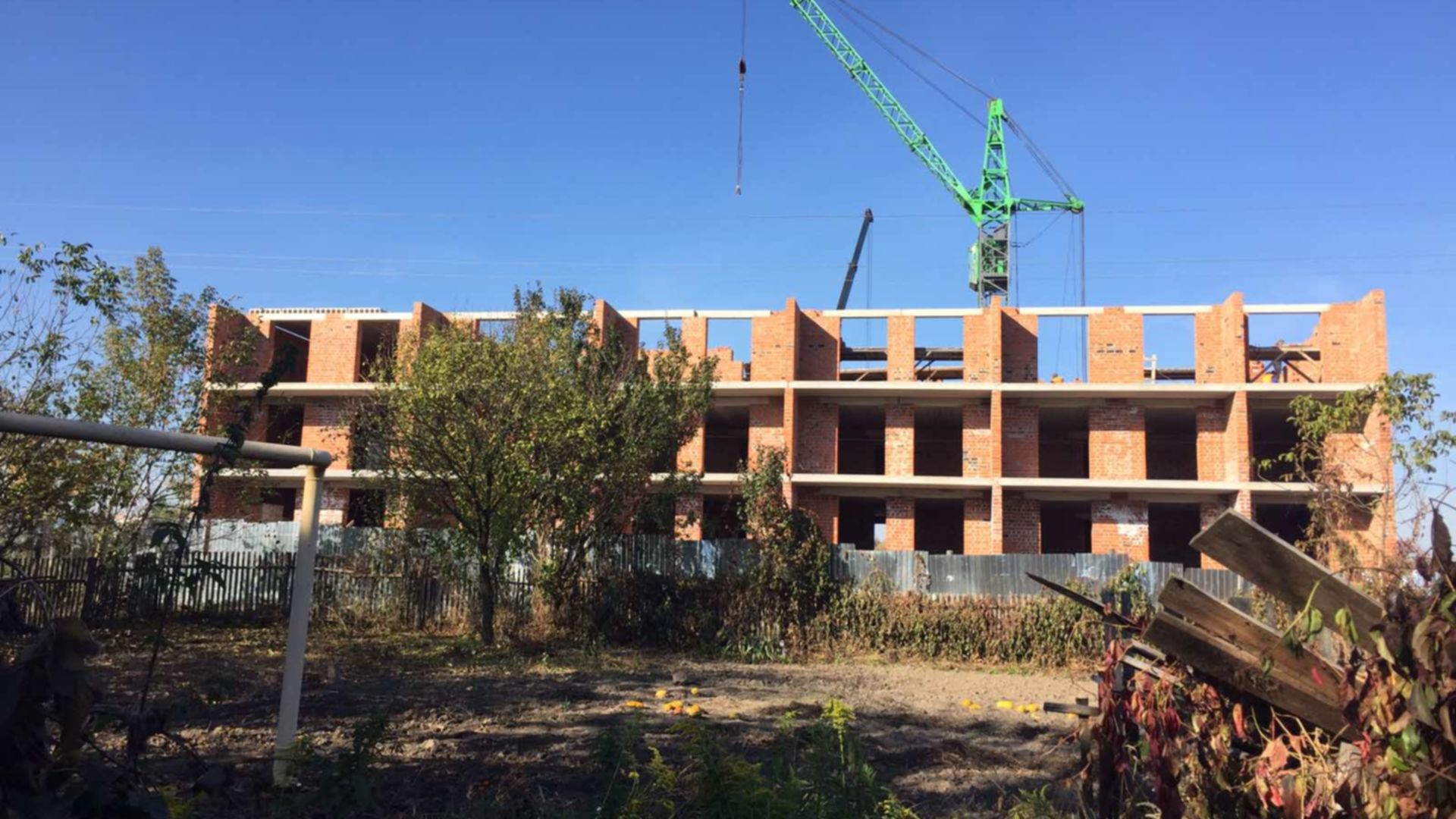 Состоянием на октябрь 2021 года ЖК Green Village ход строительства фото 318498