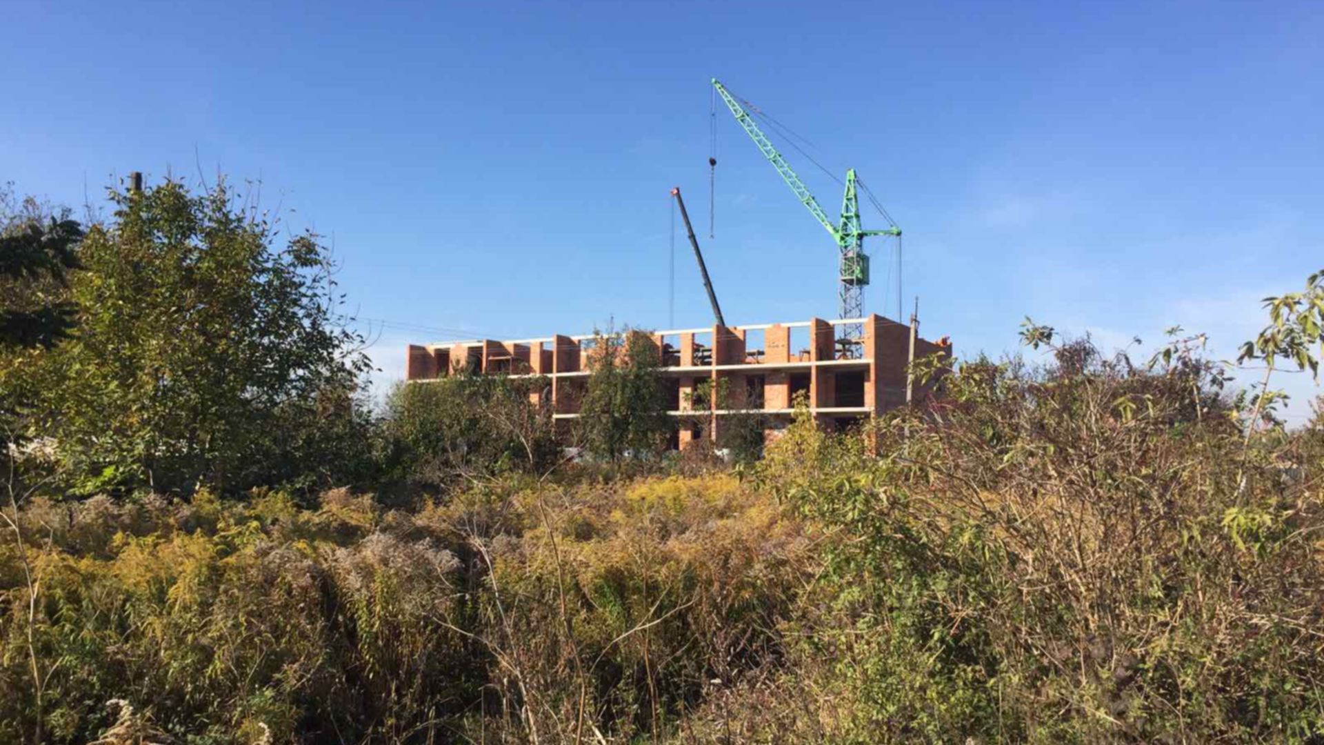 Состоянием на октябрь 2021 года ЖК Green Village ход строительства фото 318499