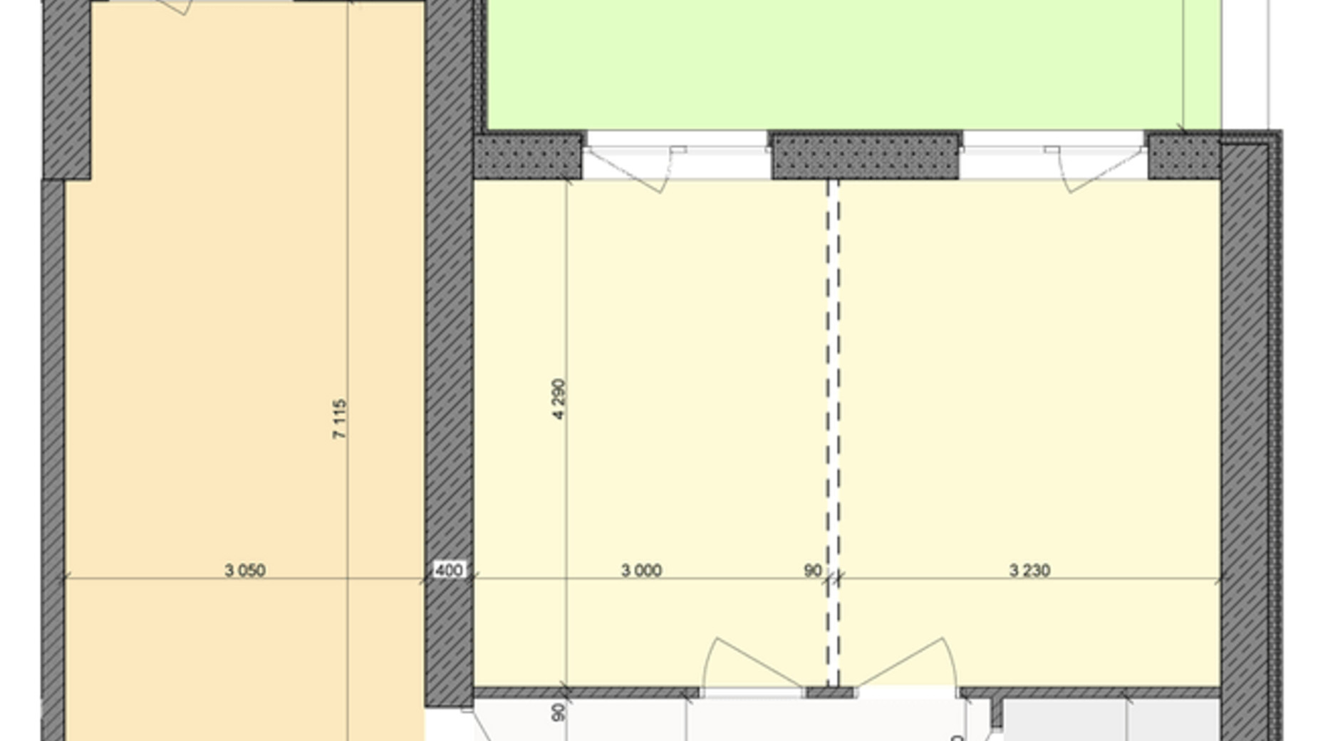 Планировка 2-комнатной квартиры в ЖК Столичный 61.1 м², фото 319393