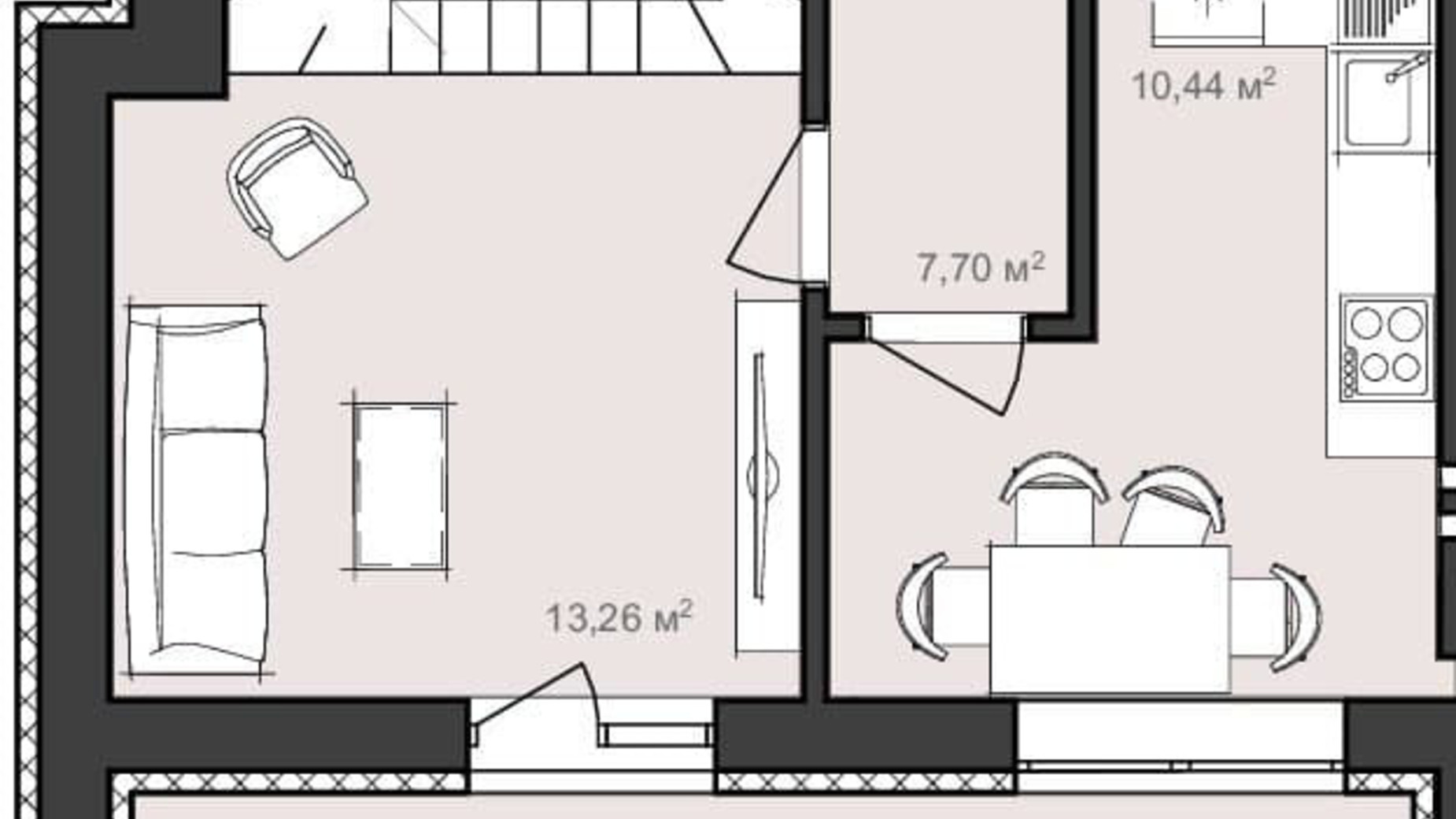 Планування багато­рівневої квартири в ЖК Harmony Garden 121.95 м², фото 320390