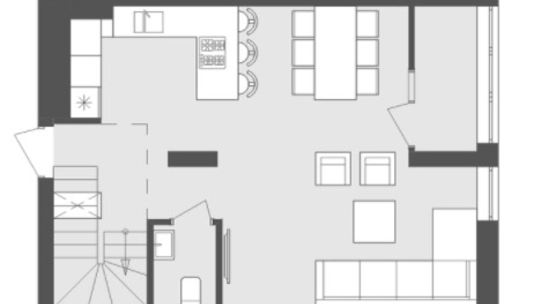 Планування багато­рівневої квартири в ЖК Avalon Flex 85.37 м², фото 320463