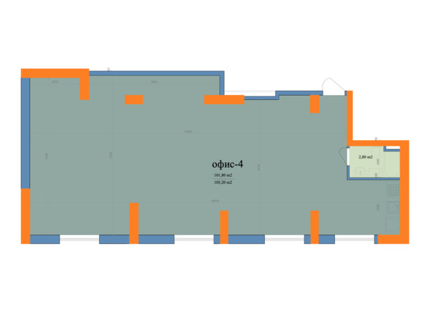 ЖК Магистр: планировка помощения 105.2 м²