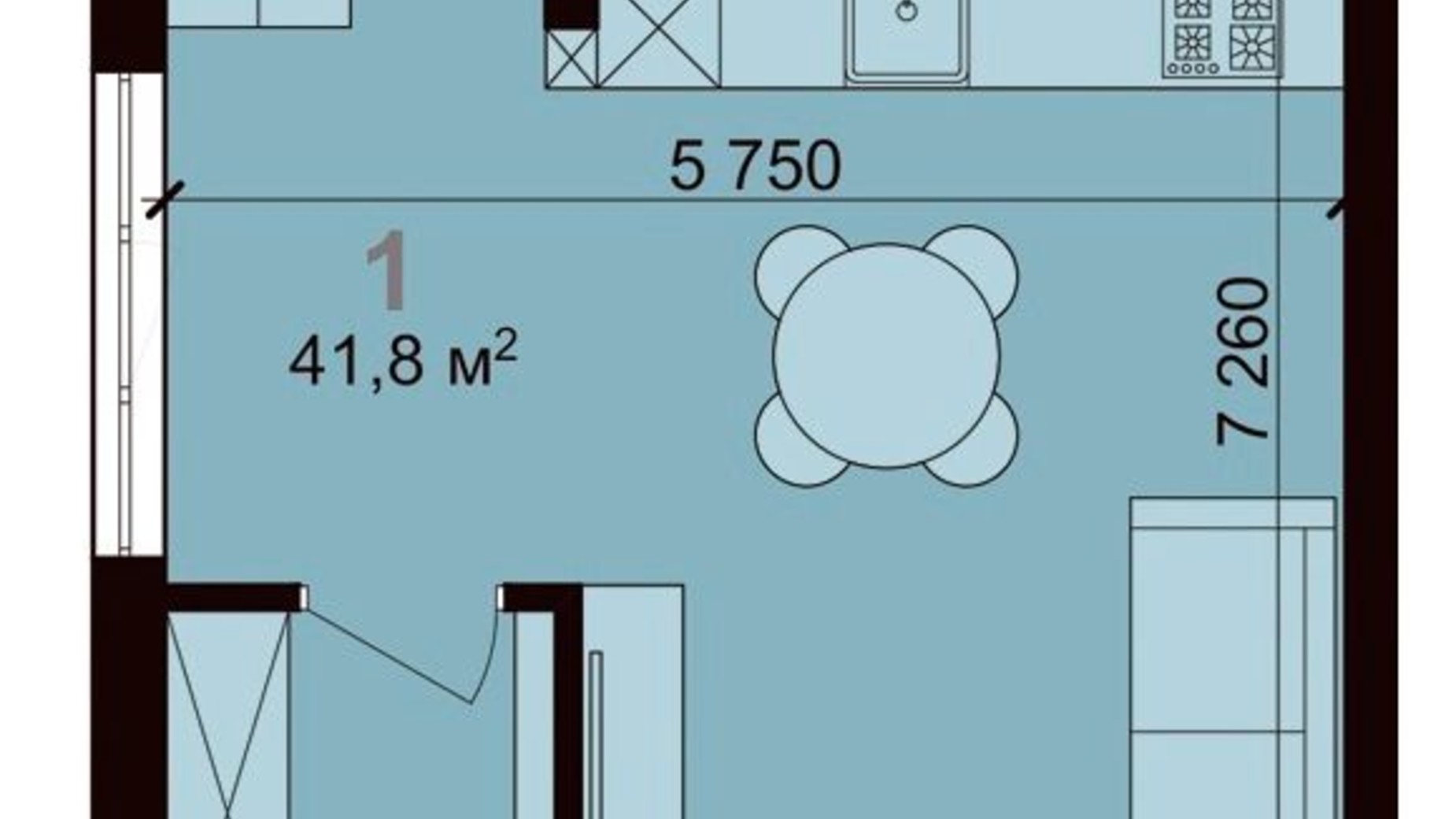 Планировка таунхауса в Таунхаус Living Place 84.9 м², фото 321360