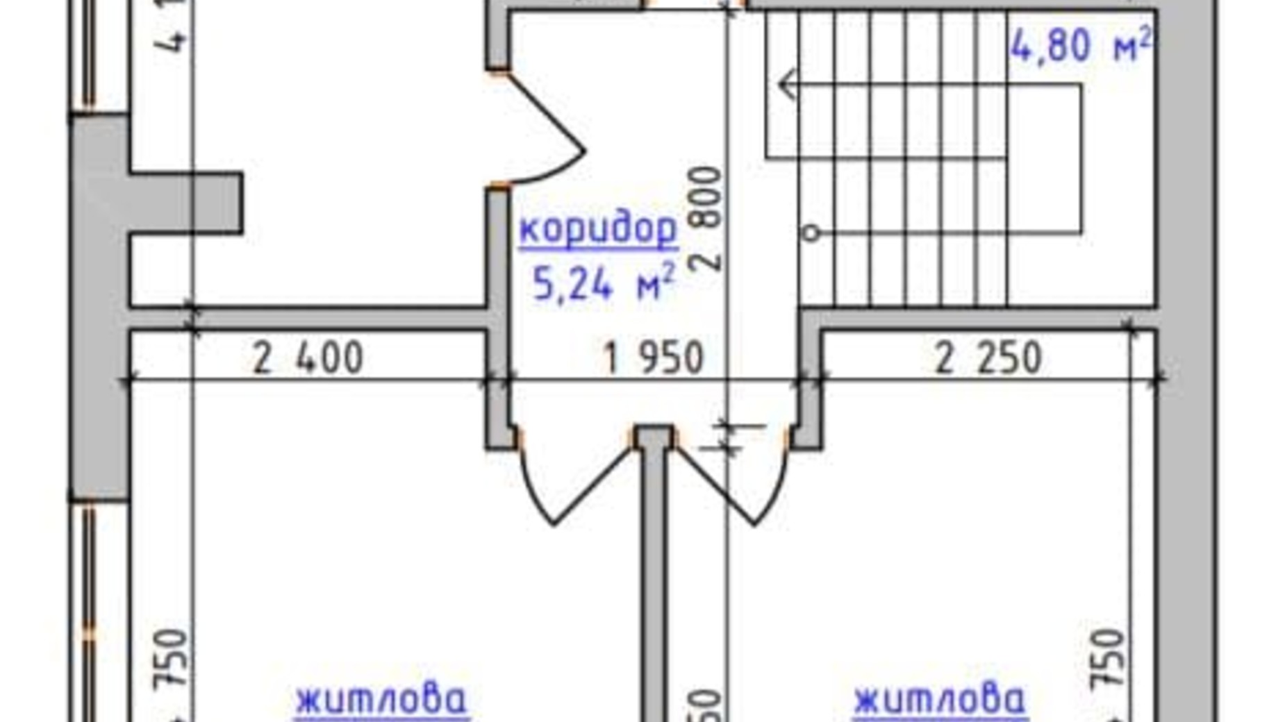 Планування таунхауса в Таунхаус Комфорт+ 116 м², фото 321369