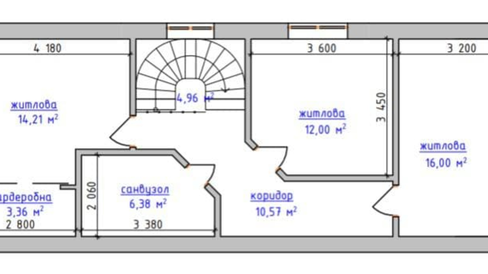 Планировка таунхауса в Таунхаус Комфорт+ 136 м², фото 321378