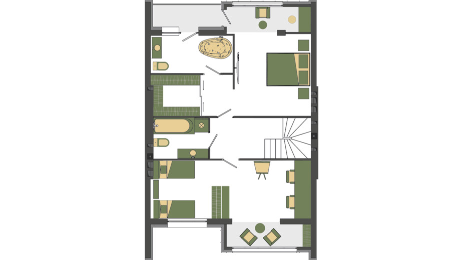 Планировка таунхауса в Таунхаус ЛесоПаркове 128 м², фото 321583