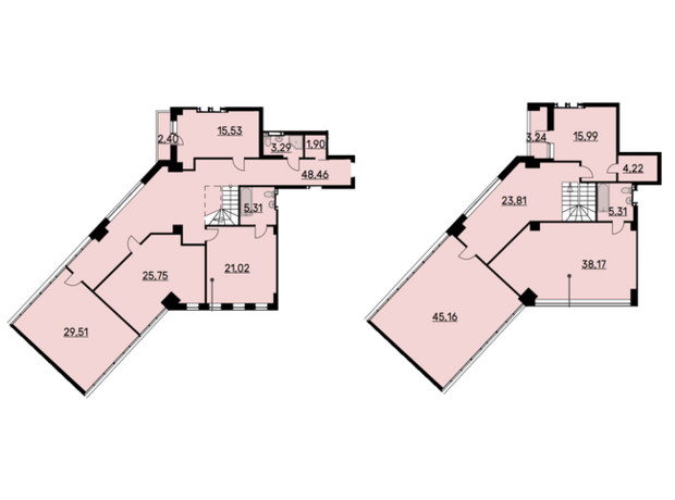 ЖК Bauhaus: планування 5-кімнатної квартири 285.12 м²