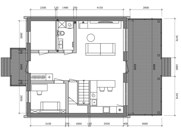 КМ  Сhelsea: планування 4-кімнатної квартири 140 м²
