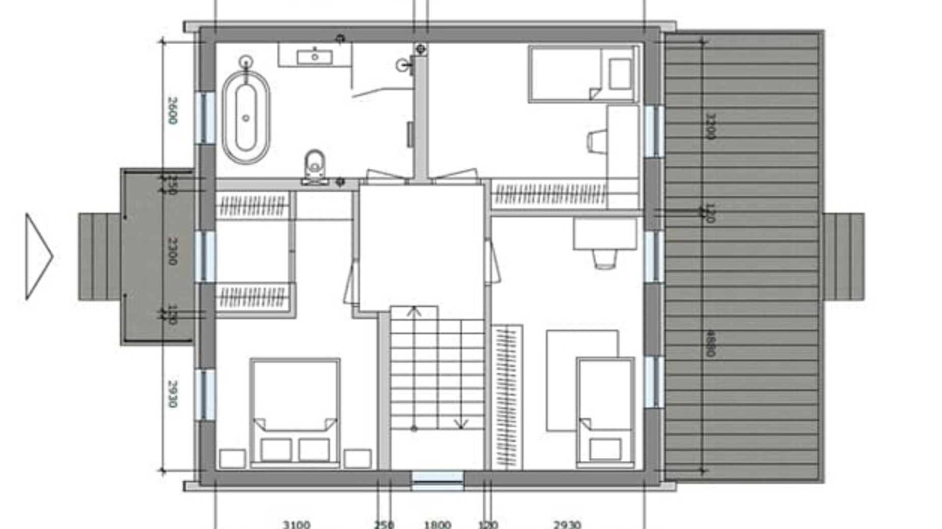 Планування котеджу в КМ  Сhelsea 140 м², фото 324430