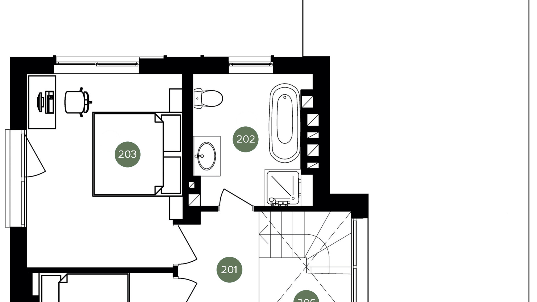 Планування котеджу в КМ QP 83.84 м², фото 326497