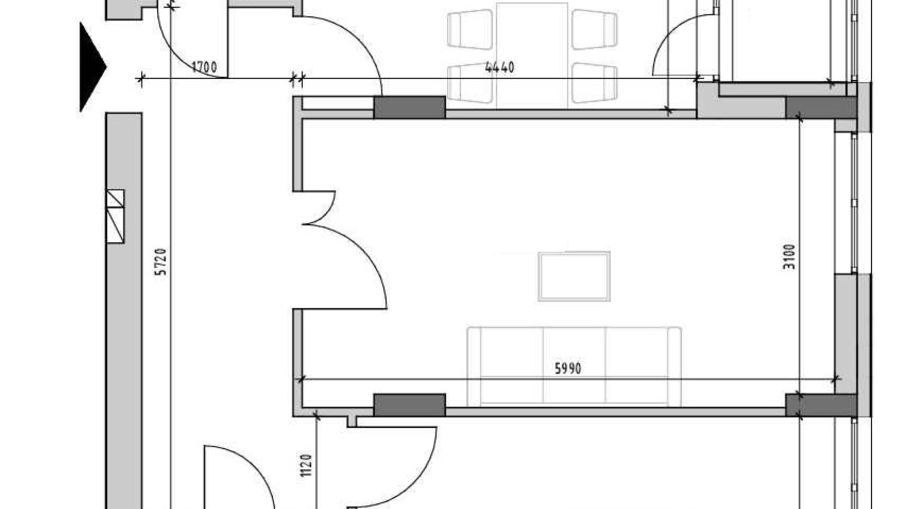 Планування 2-кімнатної квартири в ЖК Ріел Сіті 64.84 м², фото 328079