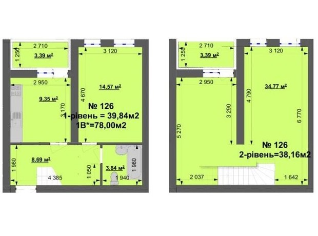 ЖК Grand Comfort: планировка 3-комнатной квартиры 78 м²