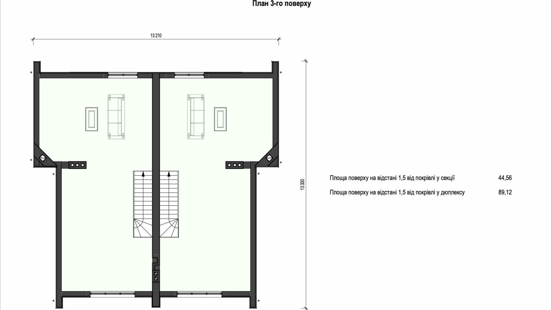 Планування дуплекса в КМ В колі друзів 180 м², фото 335764