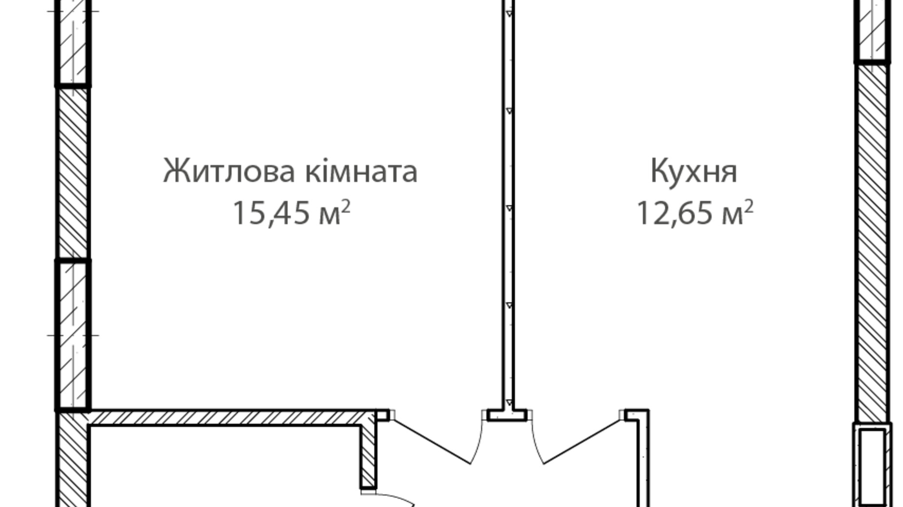 Планування 1-кімнатної квартири в ЖК Синергія Сіті 37.79 м², фото 335891