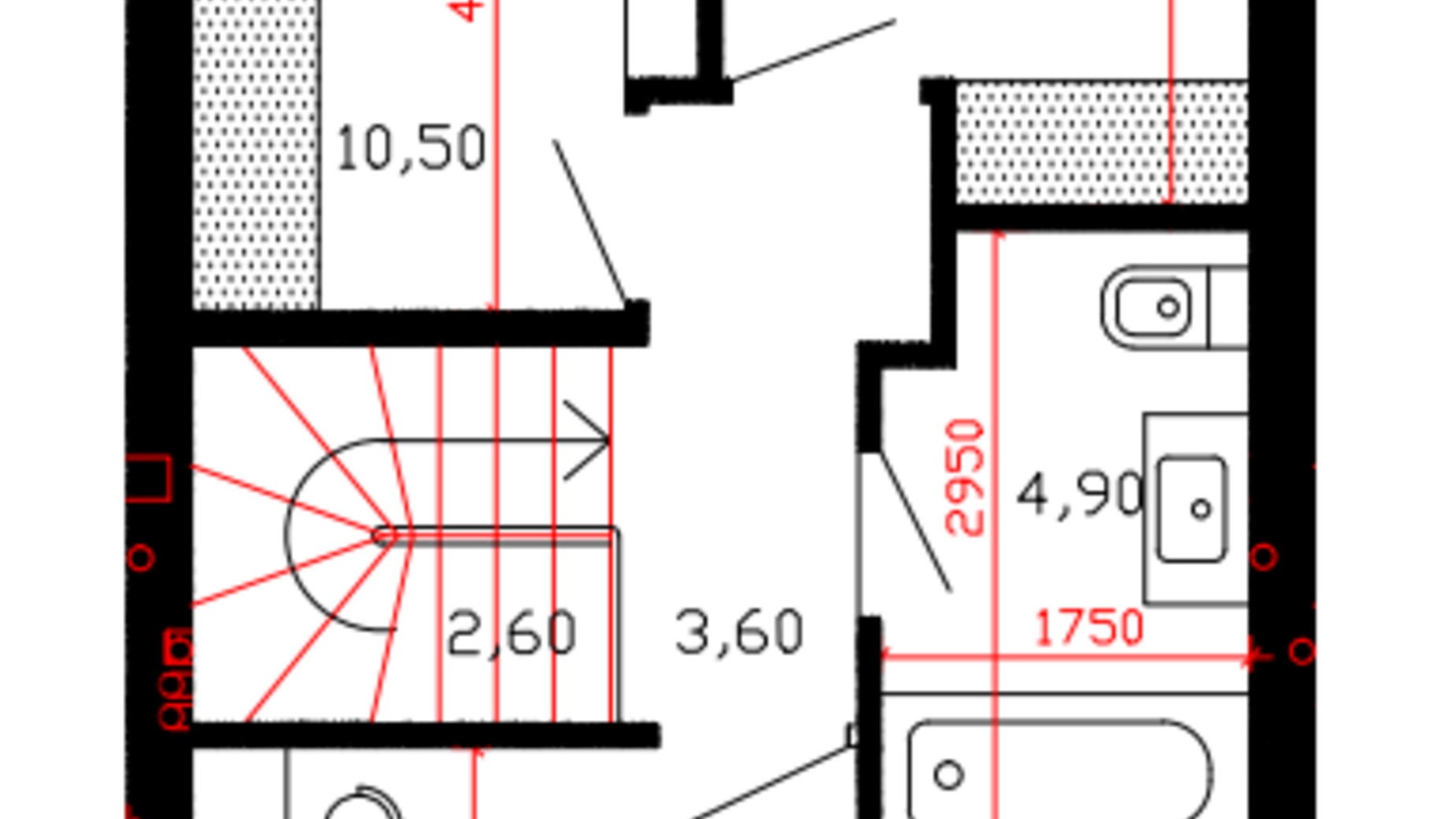 Планировка таунхауса в Таунхаус Дублин 93.5 м², фото 337146