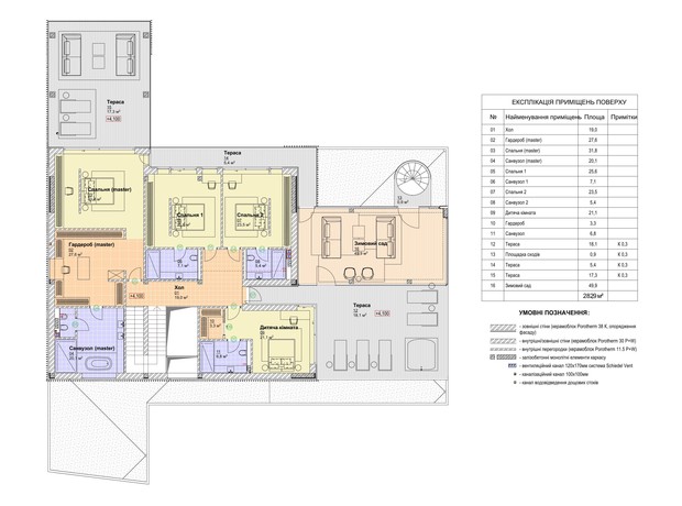 КМ Ariel Village: планування 3-кімнатної квартири 643.2 м²